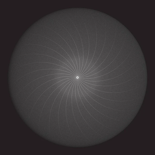 Точечный Полутоновый Векторный Спиральный Рисунок Текстура Стиппл Дот Фокус Эллипсом — стоковый вектор