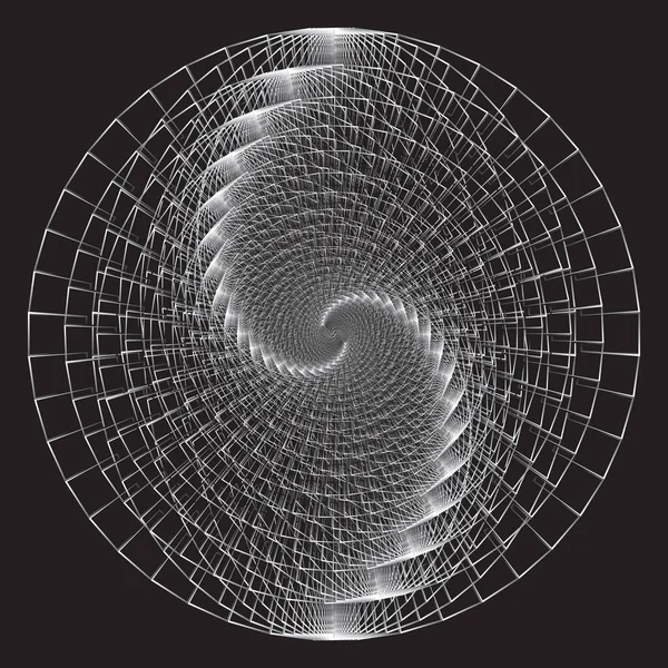 Точечный Полутоновый Векторный Спиральный Рисунок Текстура Стипл Дот Фон Прямоугольниками — стоковый вектор