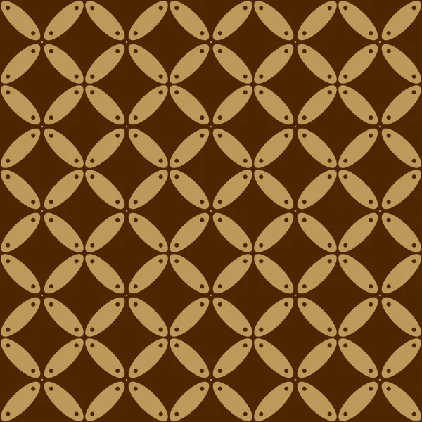 Geleneksel Endonezya Batik Kawung Dikişsiz Desen. 