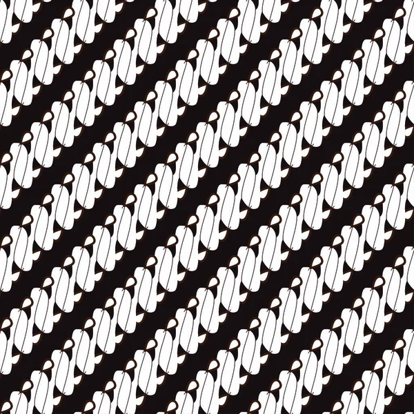 Geleneksel Endonezya Batik Parang Seamless modeli. Geometrik şekil. 