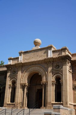 Williams Körfezi, Wisconsin ABD - 3 Temmuz 2023: Chicago Üniversitesi 'ne ait Yerkes Gözlemevi, bir zamanlar ABD Hükümeti ve NASA tarafından kullanılan dünyanın en büyük kırılan teleskopunu barındırıyor..