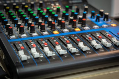 bir ses karıştırıcı bir close-up