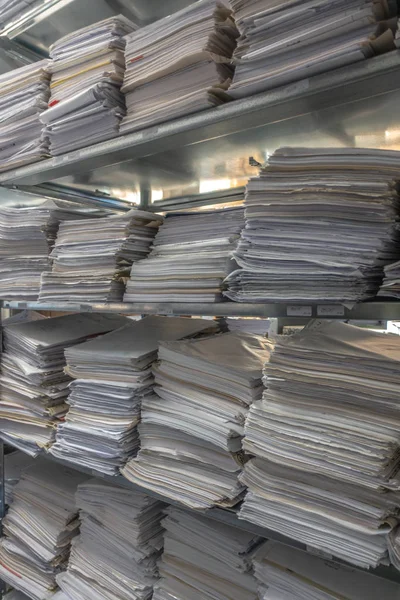 Muchas pilas de archivos se almacenan en un archivo — Foto de Stock