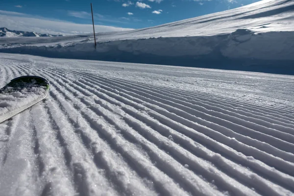 Ein Skigebiet Mit Traumhaftem Wetter — Stockfoto