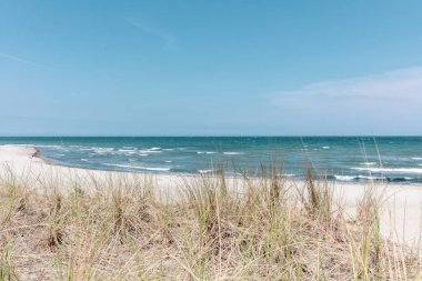 the view over the dune of the Baltic Sea in beautiful weather clipart