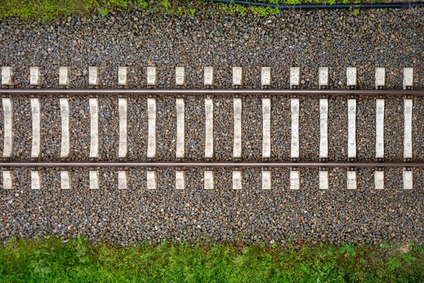 Railway Tracks Railway Track Bed Lead Picture — Stock Fotó