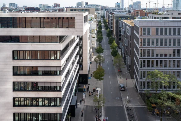 Het Uitzicht Van Hamburg Hafencity Van Bovenaf — Stockfoto