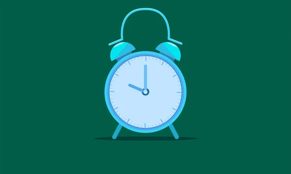 Wake Clock Blue Tone Vector Illustration Eps10 — Stock Vector