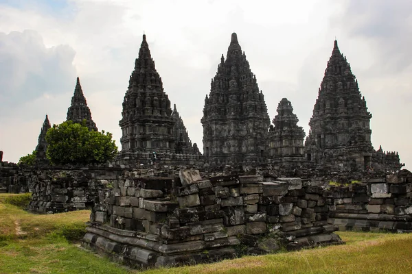 Kompleks świątynny Prambanan. Java Island, Indonezja — Zdjęcie stockowe