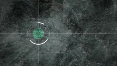 Kamerası dron bir şehir tarama