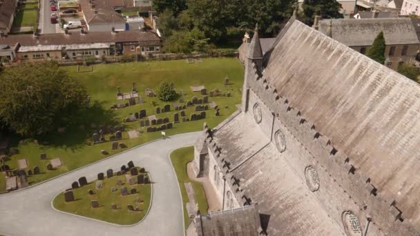 Irish Church and Graveyard, Ireland — Stock Video