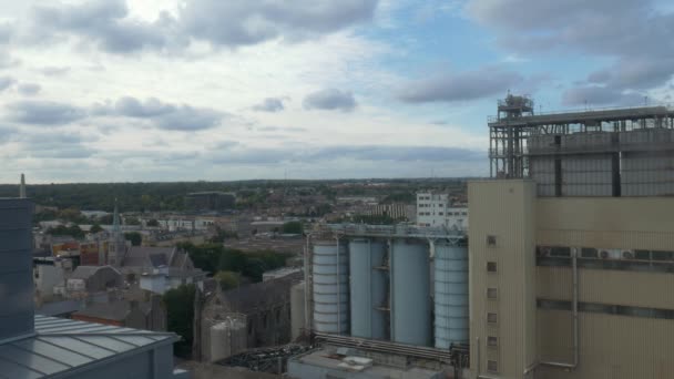 Öl silos i Dublin — Stockvideo