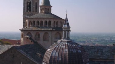 Hava panoramik Bergamo, İtalya