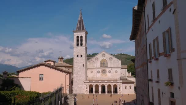 Σπολέτο καθεδρικός ναός, umbria, Ιταλία — Αρχείο Βίντεο