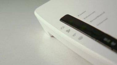 Internet yönlendirici LED'ler, odak vardiya, soldan alan kopyalama