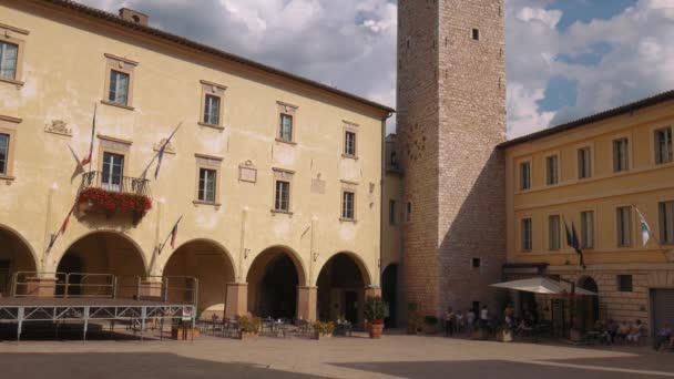 Piazza Trevi, Umbria, Italia — Video Stock