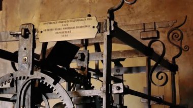 Antik dişli ve clockwork Mantua Saat Kulesi