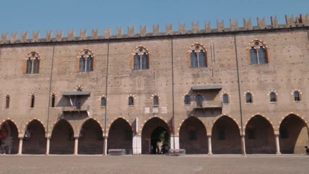 Mantua Ducal Sarayı Panoraması — Stok video