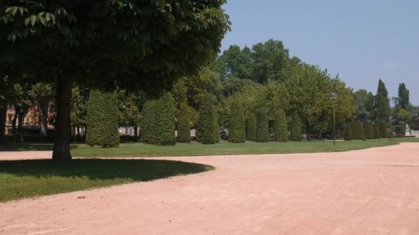 Piazza Virgiliana en Mantua, panorama — Vídeos de Stock