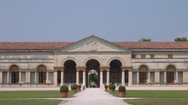 Palazzo Te fachada simétrica, close up — Vídeo de Stock