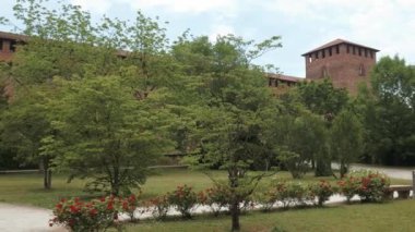 Castello Visconteo kale gerekçesiyle Pavia, Pv, İtalya