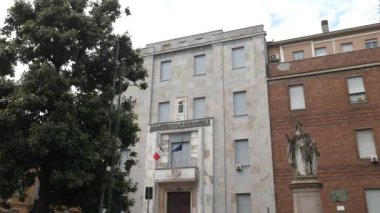 İtalya Piazza 'daki Amministrazione İl Sarayı, Pavia, Pv, İtalya