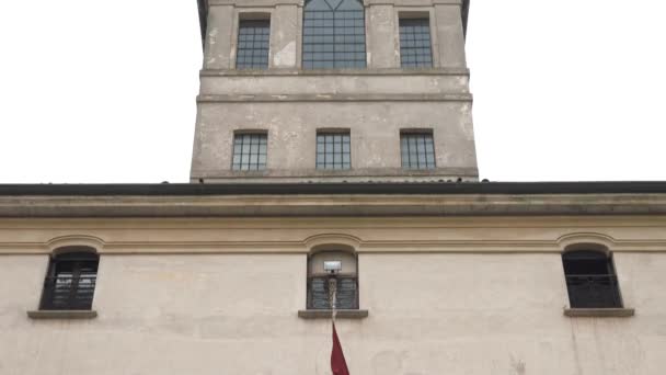 Collegio Ghislieri, tiro basculante, en pavia, PV, Italia — Vídeos de Stock