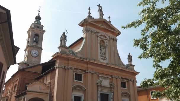 Kirche in gravellona lomellina, pv, italien — Stockvideo