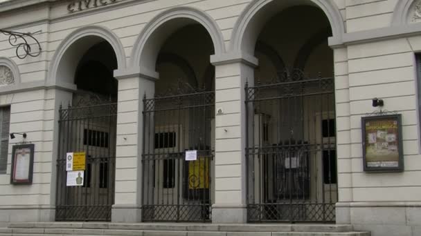 Teatro Cagnoni Theathre, Vigevano, PV, Itália — Vídeo de Stock