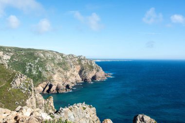 Cabo da Roca, Portekiz. Uçurumdan Atlantik manzarası