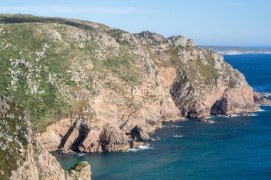 Cabo da Roca, Portekiz. Uçurumdan Atlantik manzarası