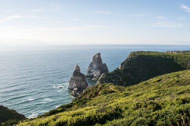 Cabo da Roca, Portekiz. Uçurumdan Atlantik manzarası