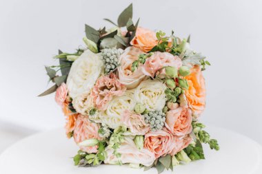 Düğün güzellik düğün çiçekleri. Gelin için bir buket.