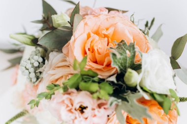 Düğün güzellik düğün çiçekleri. Gelin için bir buket.