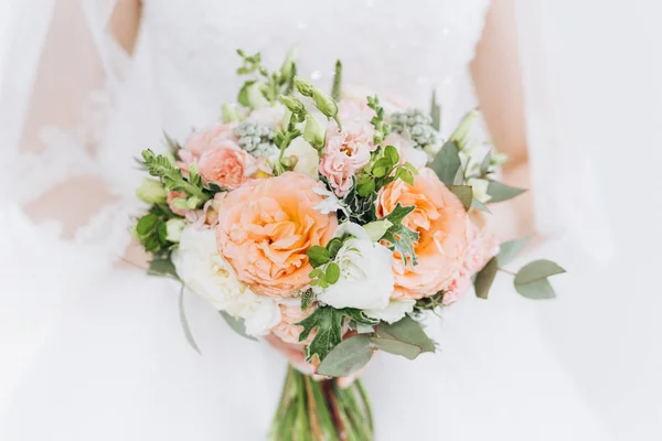 Oranžová svatební květiny. — Stock fotografie