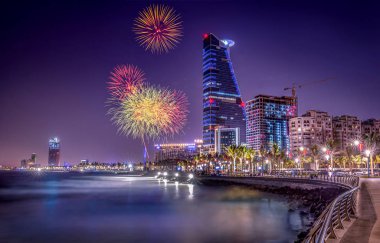 Gece Cidde Şehri - Suudi Arabistan