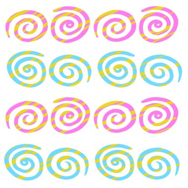 Beyaz arka plan üzerinde soyut grafik süs. Dijital sanat. Tasarımda kullanım için arka plan