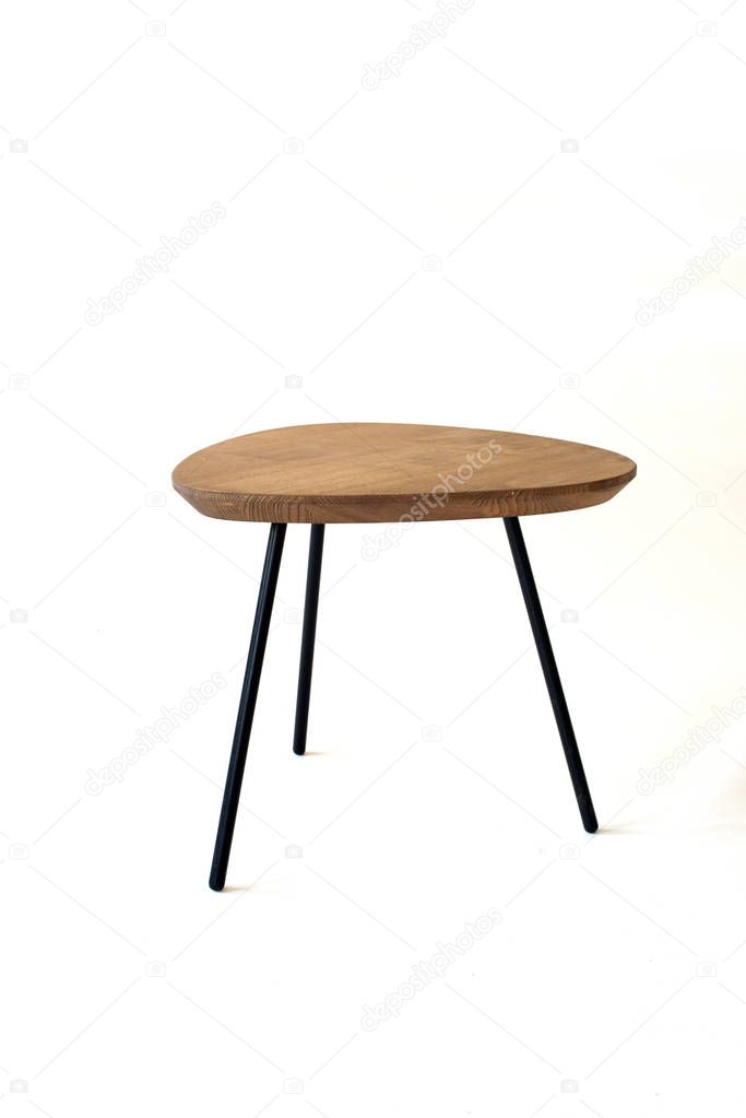 loft style chair on white background. table isolated