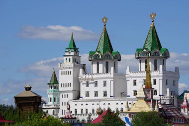 Izmailovo Kremlin (Moskova, Rusya). Fotoğraf 3 Haziran 2019 tarihinde çekildi.