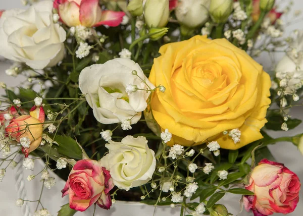 beautiful delicate floral bouquet on the background