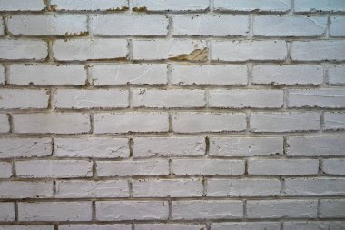 Doğal ışık antik krem bej sarı kahverengi tuğla duvar dokulu arka plan dikişsiz tasarım vintage tarzı. beyaz tuğla duvar, bir arka plan olarak beyazlatma duvar dokusu