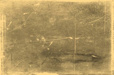 Lekeler ve çizikler ile eski fotoğraf dokusu. Vintage ve antika sanat konsepti. Beyaz bir arka plan üzerinde izole lekeler ilerlikli boş yaşlı eski kirli çerçevenin ön görünümü. Ayrıntılı closeup stüdyo çekimi.