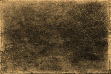 Lekeler ve çizikler ile eski fotoğraf dokusu. Vintage ve antika sanat konsepti. Beyaz bir arka plan üzerinde izole lekeler ilerlikli boş yaşlı eski kirli çerçevenin ön görünümü. Ayrıntılı closeup stüdyo çekimi.