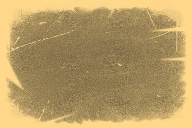 Lekeler ve çizikler ile eski fotoğraf dokusu. Vintage ve antika sanat konsepti. Beyaz bir arka plan üzerinde izole lekeler ilerlikli boş yaşlı eski kirli çerçevenin ön görünümü. Ayrıntılı closeup stüdyo çekimi.