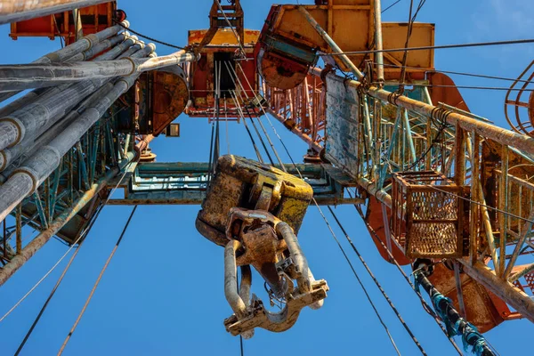 Oil Drilling Rig Operation Oil Platform Oil Gas Industry Industrial — Stock Photo, Image