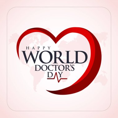30 mart Dnya Doktorlar Gn. Çeviri: Mart 30, dünya doktorun gün. tebrik kartı, vektör, ulusal doktorlar gün şablonu hat illüstrasyon kavramı. 