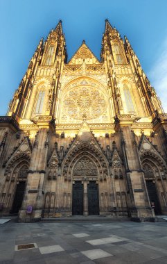 Prague, Çek Cumhuriyeti, 04 Nisan 2018:St. Vitus Katedrali Prag, Çek Cumhuriyeti