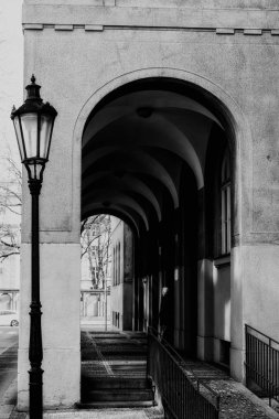 Prag, Çek Cumhuriyeti - Nisan 04: eski Prag evde tonoz