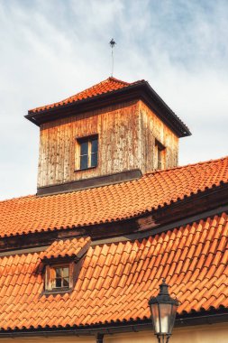 Prague, Çek Cumhuriyeti - Nisan 04: Ayrıntılar Prag ünlü Yahudi Müzesi.