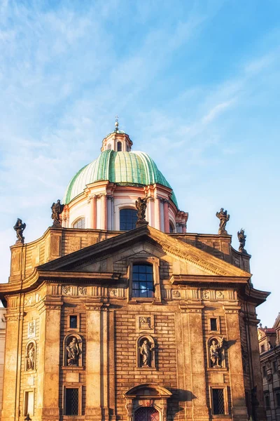 Prag Tschechische Republik April Die Kuppel Des Franziskus Der Engelskirche — Stockfoto